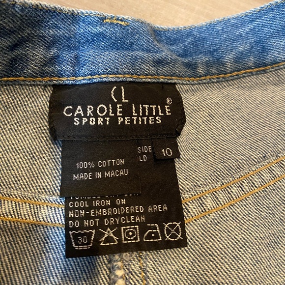 Carole Little Sport Women’s Denim Embroidered Skirt - Picture 4 of 6